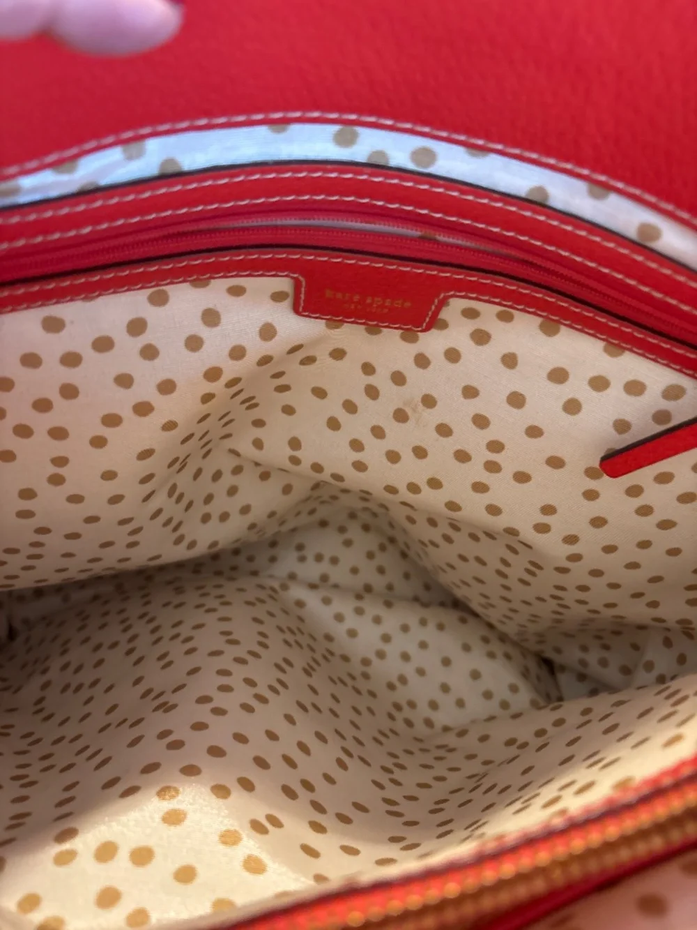 Kate Spade NY Wellesley Quintessa Red Structured Tote Handbag